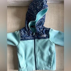 Light blue 2T North Face Fleece Jacket